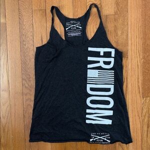 Grunt Style Freedom Racerback Tank Top Size Small